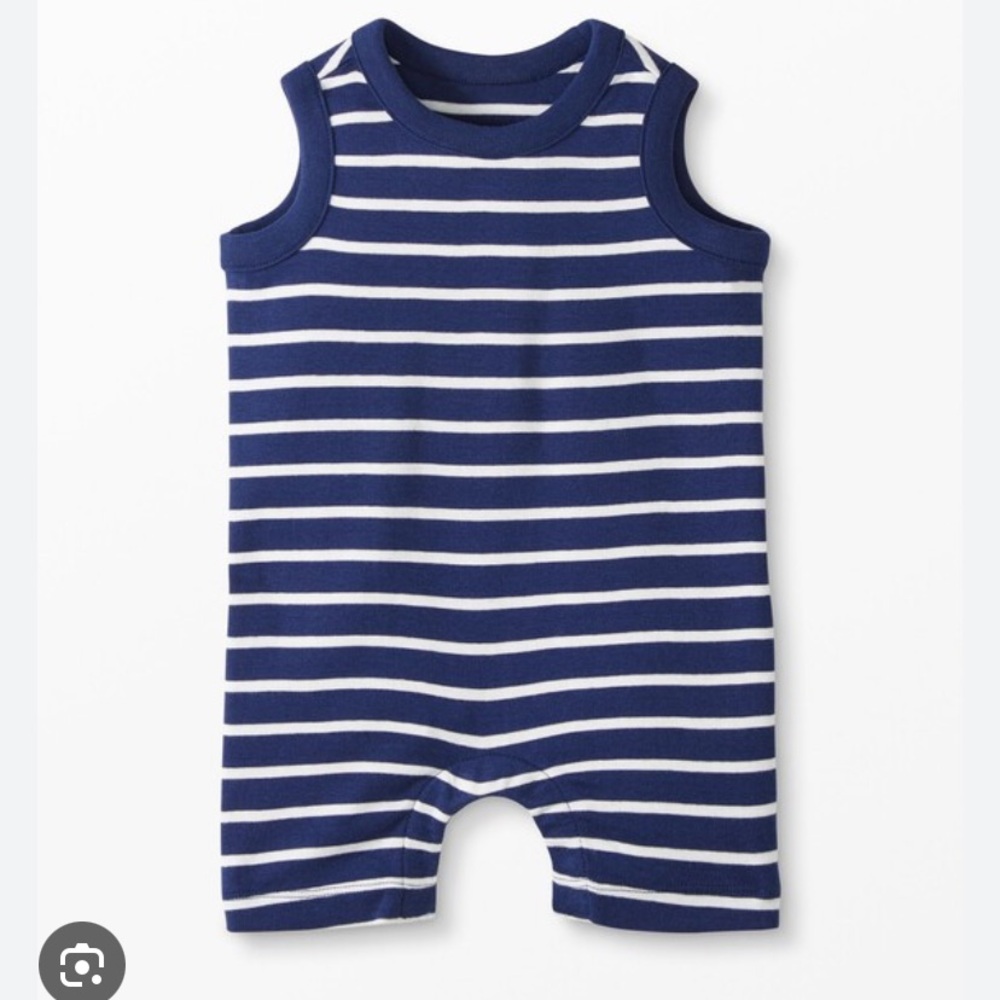 Hanna Andersson Striped Tanker romper